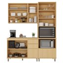 Ver imagem 6 de Cozinha Compacta 100 MDF 3 Peças com Tampo e Torre Quente 190cm Aura Luciane Móveis