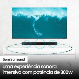 Soundbar Samsung HW-A455/ZD, 300 Watts, 2.1 Canais, Bluetooth, Subwoofer Sem Fio - 7
