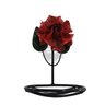 Kit banheiro decorativo pratico 6 peças artesanal rústico ferro flores - 9