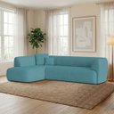 Ver imagem 3 de Sofá Modular Oslo Luxuoso Sala de Estar Decoração Luxo 265cm Suede