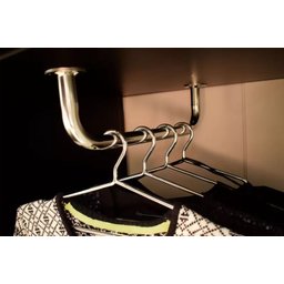 Suporte para Cabides Curv Fixação Superior 50mm X 110mm X 380mm - 2