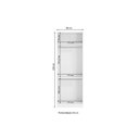 Ver imagem 3 de Guarda-roupa 2 Portas 2 Cabideiros Kappesberg Adapt Branco 80cm