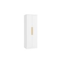 Ver imagem 1 de Guarda-roupa 2 Portas 2 Cabideiros Kappesberg Adapt Branco 80cm