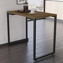 Ver imagem 3 de Conjunto Mesa De Cozinha 90cm 2 Banquetas Castanho