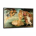 Ver imagem 1 de Quadro Decorativo Canvas Sandro Botticelli o Nascimento de Vênus 45x30 Moldura Preta