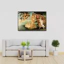 Ver imagem 2 de Quadro Decorativo Canvas Sandro Botticelli o Nascimento de Vênus 45x30 Moldura Preta