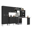 Ver imagem 2 de Cozinha Completa C/ Mesa Dobrável Multimóveis Mp2042 Preta