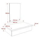 Ver imagem 5 de Bancada para Banheiro 80cm com Cuba Folha F44 e Espelheira 801W Metrópole Preto/Onix
