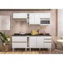 Ver mais imagens de Cozinha Modulada Para Cooktop 08 Peças Kal Branco Branco