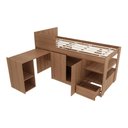 Ver imagem 4 de Cama Solteiro Com Escrivaninha Para Colchão 88 X 188Cm Multimóveis Vcr35067 Amêndoa Amêndoa