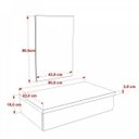 Ver imagem 5 de Bancada para Banheiro 80cm com Cuba Q39 e Espelheira 801W Metrópole Comapace Branco/Chess