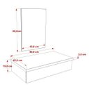 Ver imagem 5 de Bancada para Banheiro 80cm com Cuba Q39 e Espelheira 801W Metrópole Comapace Marrom/Carvalho