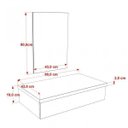 Ver imagem 5 de Bancada para Banheiro 80cm com Cuba Q39 e Espelheira 801W Metrópole Comapace Marrom/Carvalho Dark