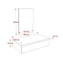 Ver imagem 4 de Conjunto para Banheiro 80cm Cuba Abaulada L42 e Espelheira 801W Metrópole Branco/Chess