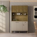 Ver imagem 4 de Kit Cozinha 6p 1g 111 Cm Style Freijo Vanilla Cp Ripado Freijo Ktp