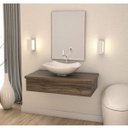 Ver imagem 1 de Conjunto para Banheiro 80cm Cuba Abaulada L42 e Espelheira 801W Metrópole 