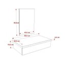 Ver imagem 4 de Conjunto para Banheiro 80cm Cuba Abaulada L42 e Espelheira 801W Metrópole Marrom/Nogal
