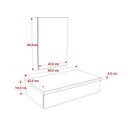 Ver imagem 4 de Conjunto para Banheiro 80cm Cuba Abaulada L42 e Espelheira 801W Metrópole
