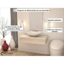 Ver imagem 2 de Conjunto para Banheiro 80cm Cuba Abaulada L42 e Espelheira 801W Metrópole Branco/Snow