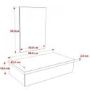 Ver imagem 5 de Bancada para Banheiro 80cm com Cuba Canoa L45 e Espelheira 801W Metrópole Preto/Onix