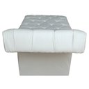 Ver imagem 5 de Maca Ana Estética Capitone Corino 80 Cm Slk Decor Opala Bege