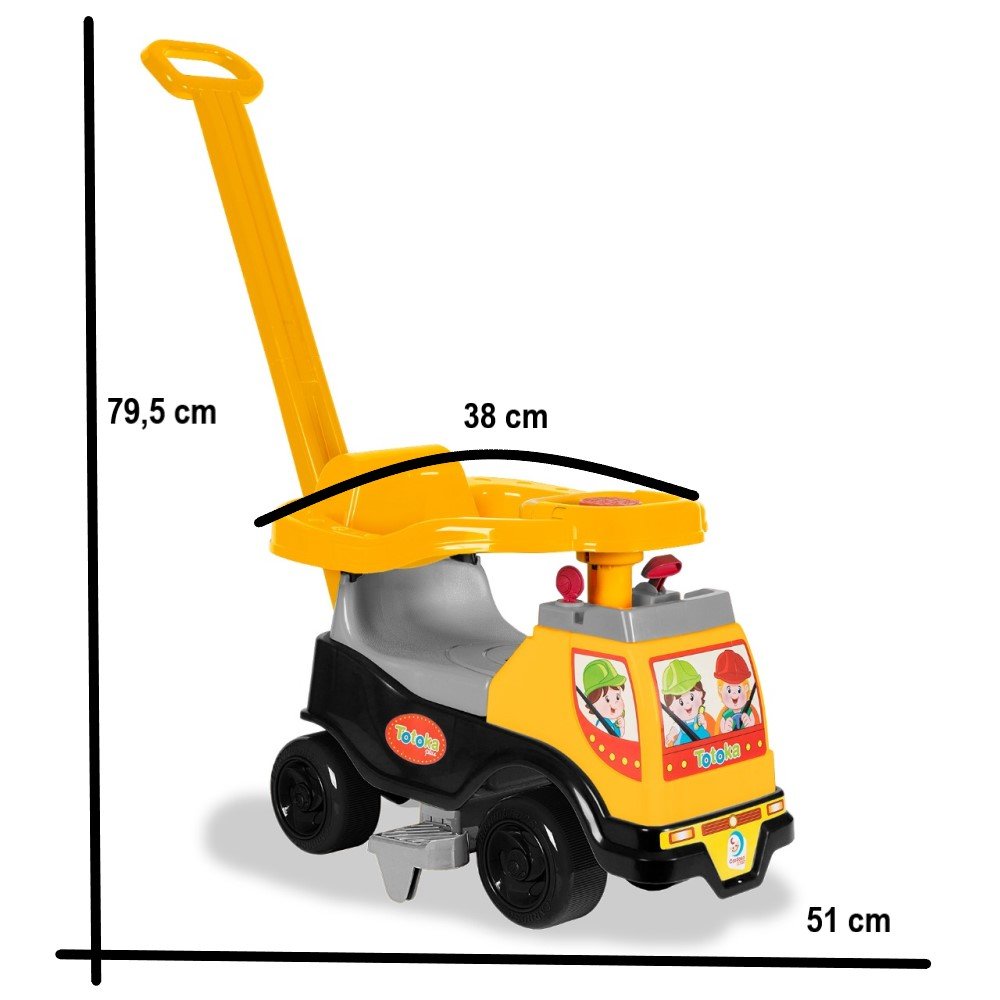 Totoka Triciclo Infantil Motoca Andador Menino Menina Bebê