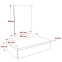 Ver imagem 5 de Conjunto Bancada para Banheiro 80cm com Cuba RT45 e Espelheira 801W Metrópole Branco/Snow