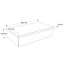 Ver imagem 4 de Bancada para Banheiro 80cm com Cuba Folha F44 800W Metrópole Branco/Chess