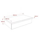 Ver imagem 4 de Bancada para Banheiro 80cm com Cuba Folha F44 800W Metrópole Marrom/Carvalho