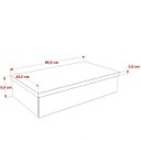 Ver imagem 4 de Bancada para Banheiro 80cm com Cuba Folha F44 800W Metrópole Marrom/Carvalho Dark