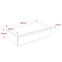 Ver imagem 4 de Bancada para Banheiro 80cm com Cuba Folha F44 800W Metrópole Marrom/Nogal