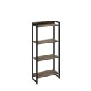 Ver imagem 4 de Kit Estante Areta 4 Prateleiras com Mesa Industrial Aspen 135cm C01 Carvalho Dark - Lyam Decor