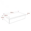 Ver imagem 4 de Bancada para Banheiro 80cm com Cuba Folha F44 800W Metrópole Branco/Snow
