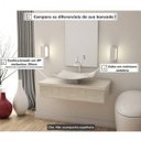 Ver imagem 6 de Bancada para Banheiro 80cm com Cuba Folha F44 800W Metrópole Branco/Snow