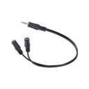 Ver imagem 2 de 10 Cabos Y Duplicador Áudio p2 Macho x 2 p2 Fêmea