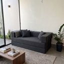 Ver imagem 5 de Sofá Loft na Caixa a Vácuo Moderno 2 Lugares 160cm Compacto Bouclê Cinza Escuro - Vimont Moveis