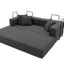 Ver imagem 6 de Sofá Loft na Caixa a Vácuo Moderno 2 Lugares 160cm Compacto Bouclê Cinza Escuro - Vimont Moveis