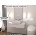 Ver imagem 6 de Bancada para Banheiro 80cm com Cuba Q39 800W Metrópole Branco/Chess