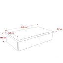 Ver imagem 4 de Bancada para Banheiro 80cm com Cuba Q39 800W Metrópole Branco/Chess