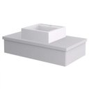 Ver imagem 3 de Bancada para Banheiro 80cm com Cuba Q39 800W Metrópole Branco/Chess