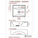 Ver imagem 5 de Bancada para Banheiro 80cm com Cuba Q39 800W Metrópole Marrom/Carvalho
