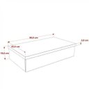 Ver imagem 4 de Bancada para Banheiro 80cm com Cuba Q39 800W Metrópole Marrom/Carvalho