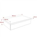 Ver imagem 4 de Bancada para Banheiro 80cm com Cuba Q39 800W Metrópole Marrom/Carvalho Dark