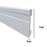 Rodapé 7cm Poliestireno Frisado Slim - 2 Metros - 2