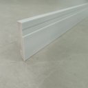 Ver imagem 2 de Rodape Poliestireno Slim Frisado 7cm Branco 2m