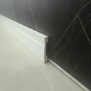 Ver imagem 3 de Rodape Poliestireno Slim Frisado 7cm Branco 2m