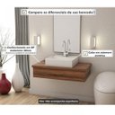 Ver imagem 6 de Bancada para Banheiro 80cm com Cuba Q39 800W Metrópole Marrom/Nogal