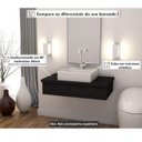 Ver imagem 6 de Bancada para Banheiro 80cm com Cuba Q39 800W Metrópole Preto/Onix