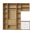 Ver imagem 4 de Quarto Modulado Casal Completo Provençal Americano com 5 Peças 100% MDF Infinity Bege/Savana/Branco