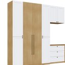 Ver imagem 2 de Quarto Modulado Casal Completo Provençal Americano com 5 Peças 100% MDF Infinity Bege/Savana/Branco